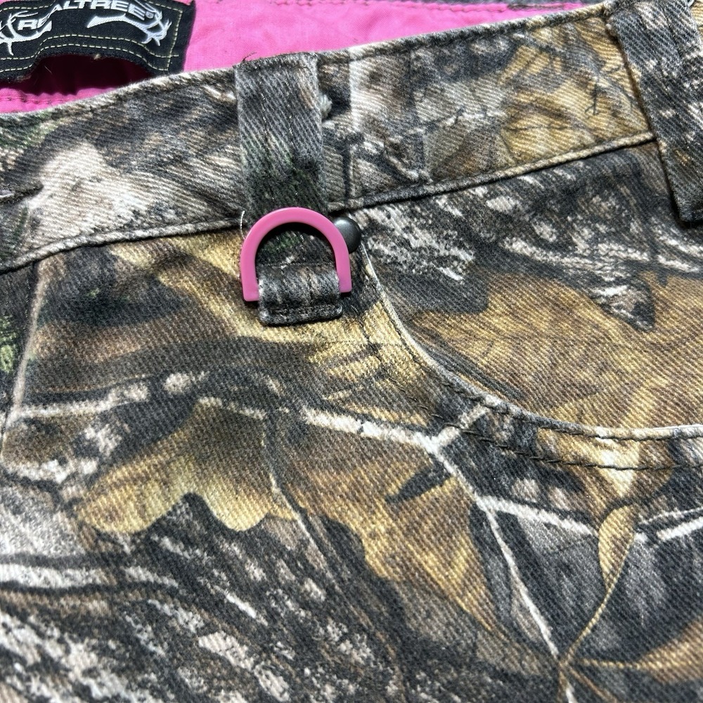 Woman's Realtree Pants Size 12 Hunting Camo Pink Girl Nature - Picture 2 of 15